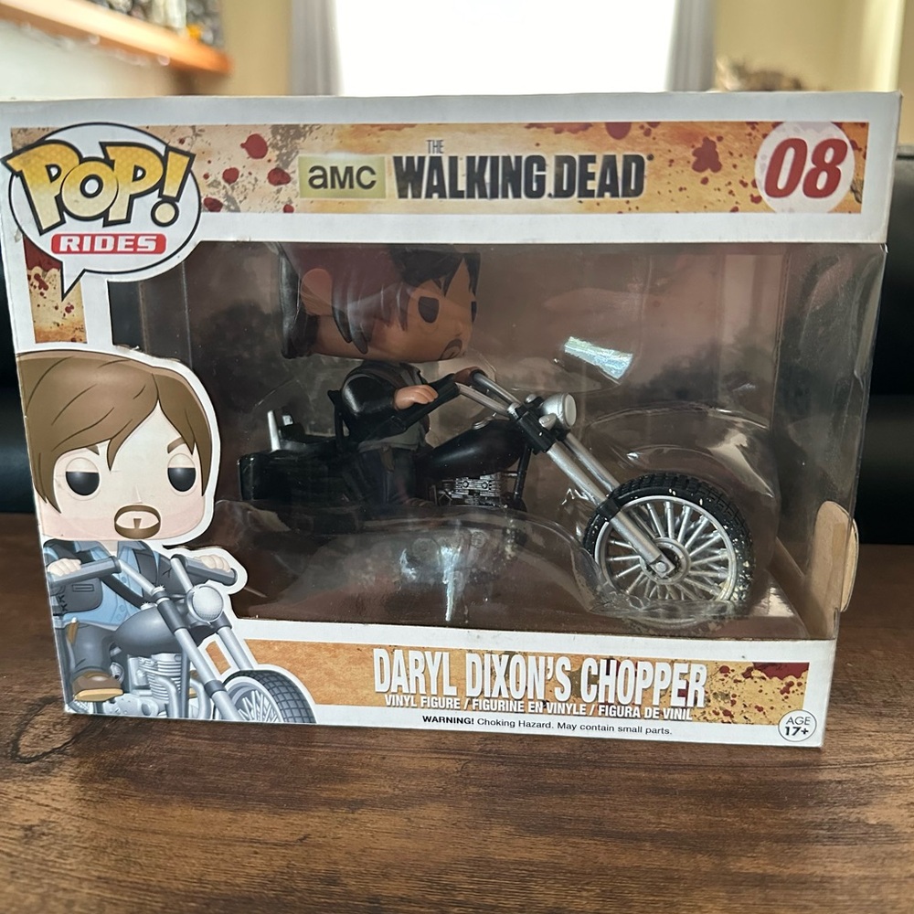 BNIB Funko Pop! Rides The Walking Dead Daryl Dixon's Chopper Vinyl Figure